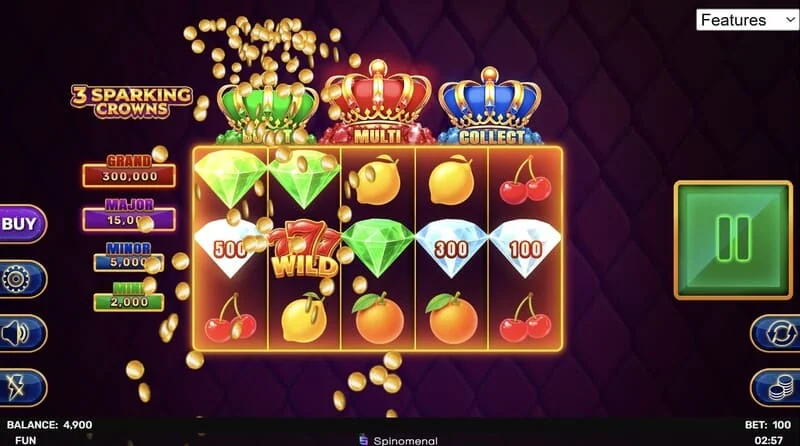 3 Sparking Crowns chiến thắng Wild